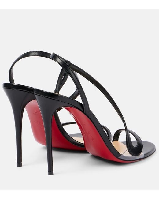 Christian Louboutin Black Rosalie Leather Sandals