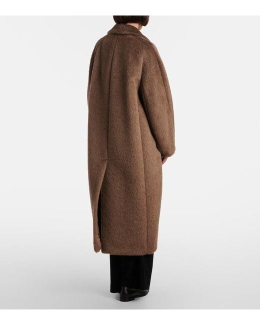 Max Mara Brown Giorgia Alpaca And Wool-Blend Coat
