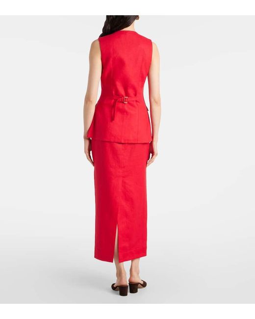 Posse Red Matilda Linen Vest