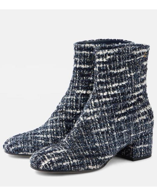 Gianvito Rossi Blue 45 Boucle Ankle Boots