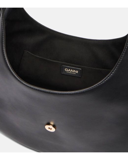 Ganni Black Kat Medium Shoulder Bag