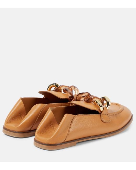 See By Chloé Brown Leather Loafers
