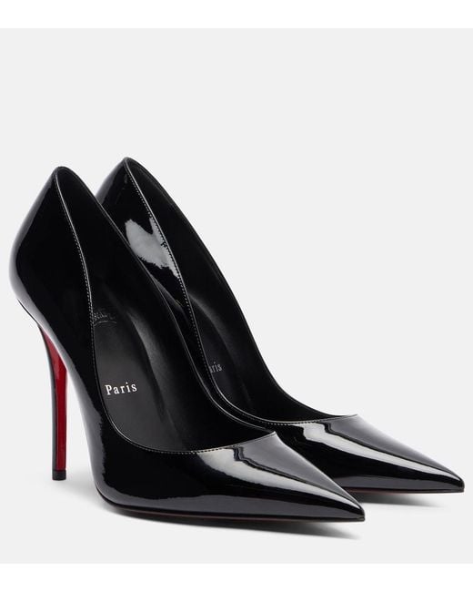 Christian Louboutin Black Miss Z Patent Leather Pumps