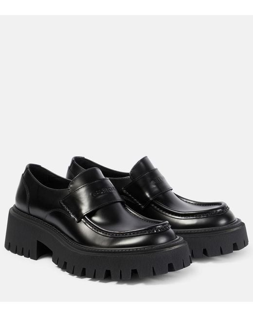 Balenciaga Black Tractor Loafer