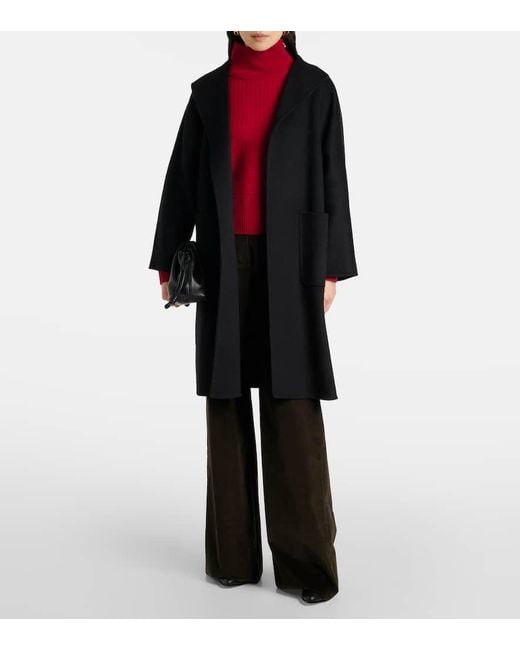 Max Mara Red Bessica Wool And Cashmere Turtleneck Sweater