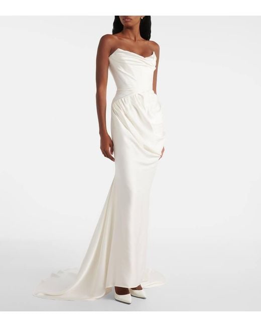 Robe De Mariee Vaida En Satin Vivienne Westwood en coloris White