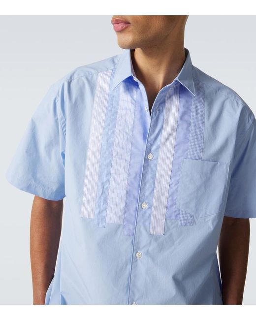 Comme des Garçons Blue Cotton Poplin Shirt for men