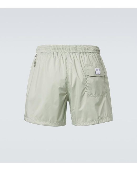Fedeli Green Madeira Swim Trunks for men