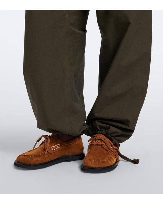 J.W. Anderson Gray Cotton-Blend Wide-Leg Pants