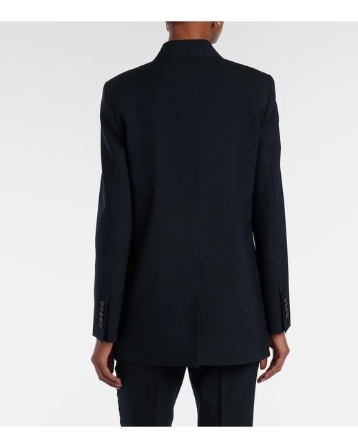 Gucci Blue Wool Melange Blazer