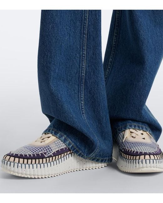 Chloé White Nama Sneaker