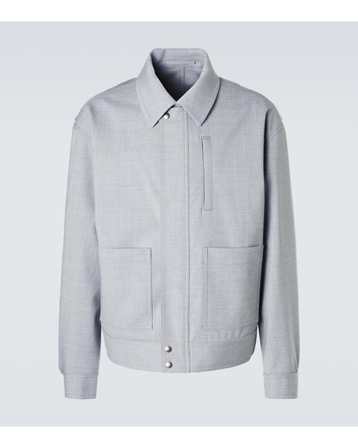 Dries Van Noten Gray Blouson Jacket for men