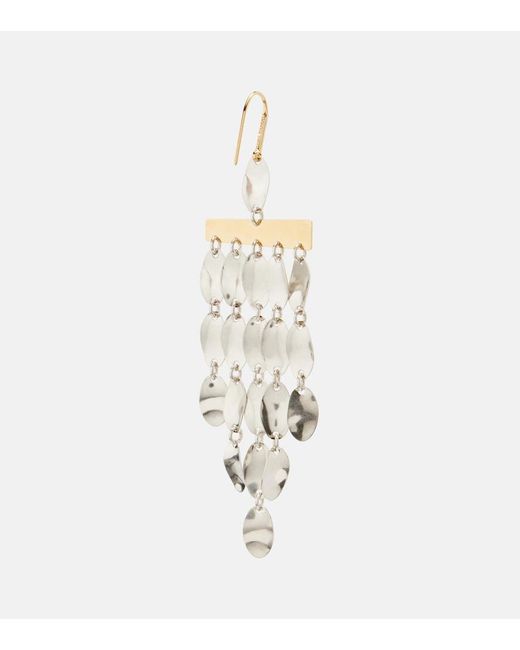 Isabel Marant White Embellished Drop Earrings