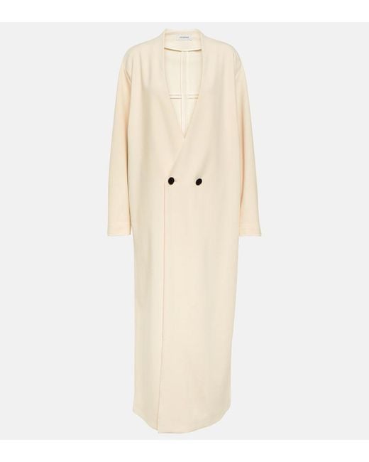 FFORME Natural Wool-Blend Maxi Dress