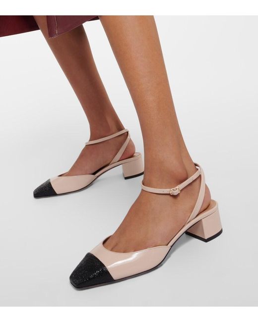 Aquazzura Metallic French Flirt 35 Leather Pump