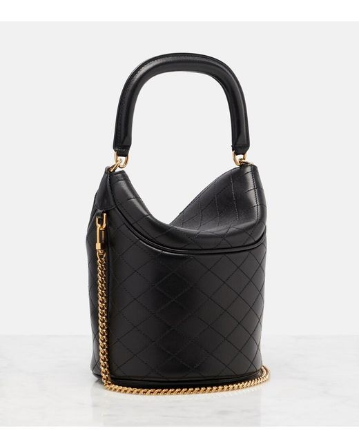 Saint Laurent Black Gaby Bucket Bag