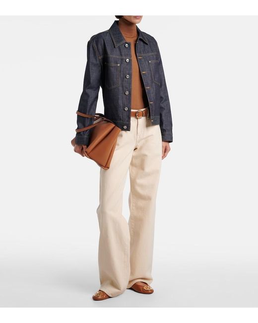 Tory Burch Brown Leather Ballet Flats