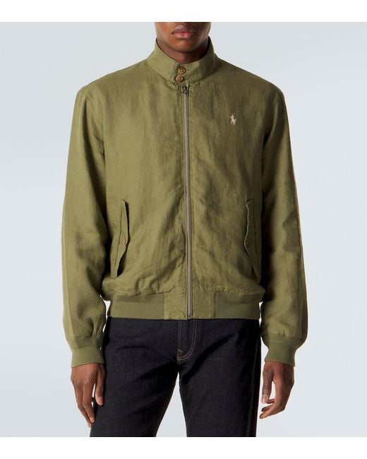 Polo Ralph Lauren Green Linen Jacket for men