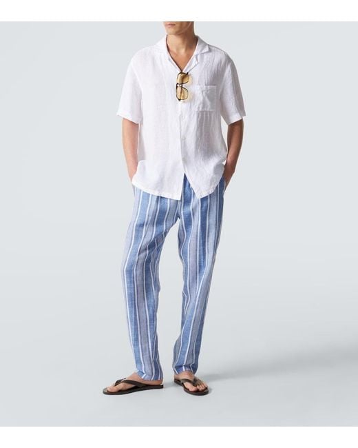 Pantaloni Regular di Fedeli in Blue da Uomo