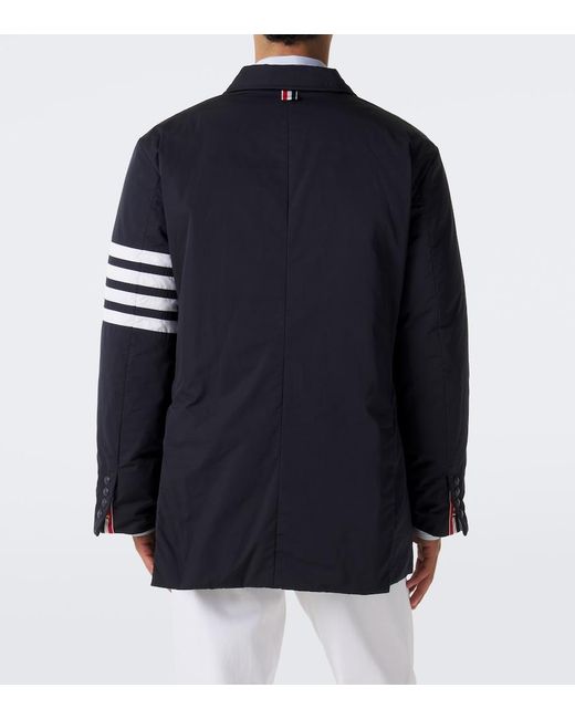 Thom Browne Blue 4-Bar Down Jacket for men