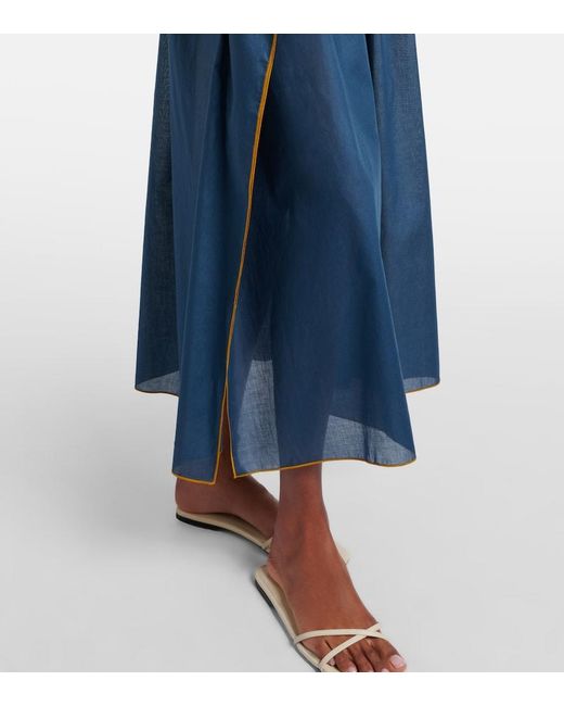 Eres Blue Voilier Cotton Kaftan