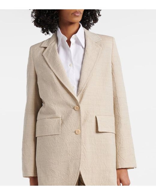 Blazer Monopetto di Max Mara in Natural