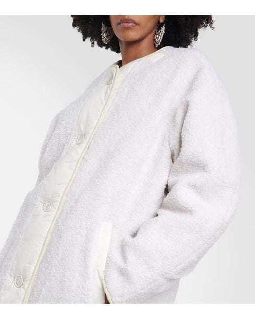 Isabel Marant White Jacke Himemma Aus Teddyfleece