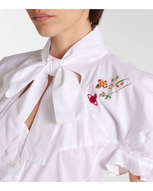 Robe chemise Football Heart en coton Vivienne Westwood en coloris White