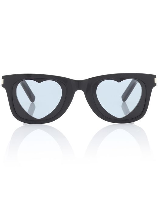 Saint Laurent Black Classic Sl 51 Heart Sunglasses