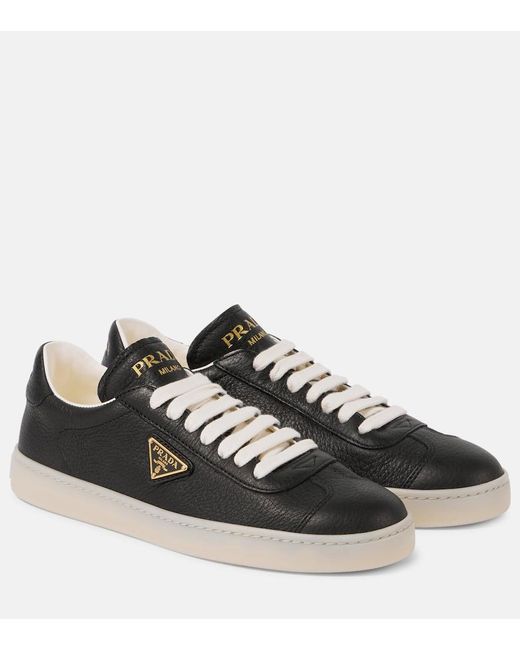 Prada Black Sneakers Aus Leder