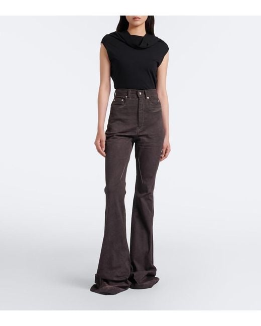 Rick Owens Brown Drkshdw Bollan Bootcut Jeans