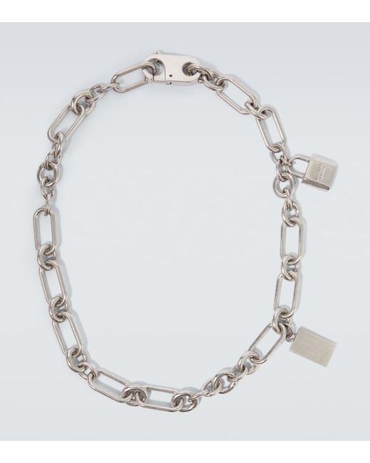 Acne Halskette Padlock in White für Herren