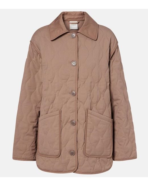 Varley Brown Wilson Quilted Jacket