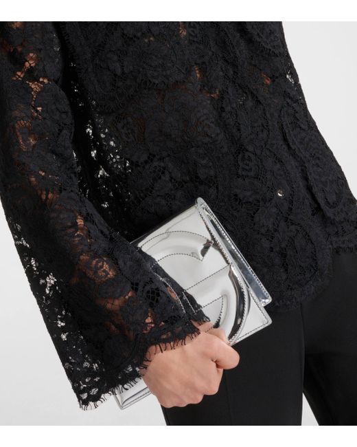 Blouse en dentelle Dolce & Gabbana en coloris Black