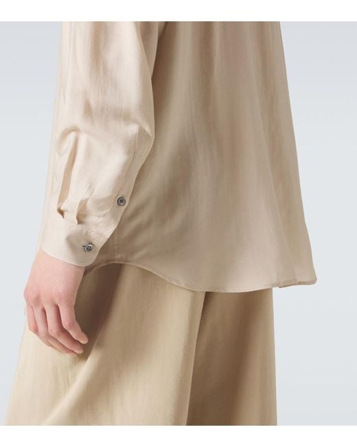 Giorgio Armani Natural Archivio Satin Shirt for men
