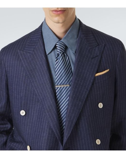 Dunhill Blue Cotton Shirt for men