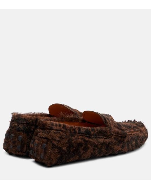 Tod's Brown Mokassins Gommino Aus Kalbshaar