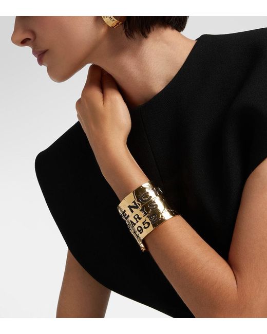 Givenchy Metallic Tape Cuff Bracelet