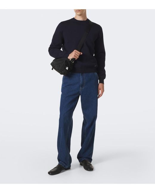 Prada Black Explore Re-Nylon Shoulder Bag for men