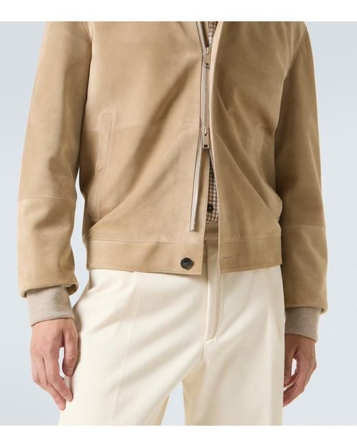 Zegna Natural Suede Blouson for men
