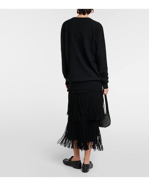 Pullover oversize Maeve in cashmere di Lisa Yang in Black