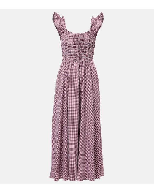 fitted lace wedding dress Clara Maxi Dress Valerie Floral Purple