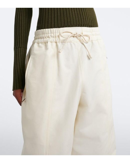 Bottega Veneta White Cotton Toile Wide-Leg Pants