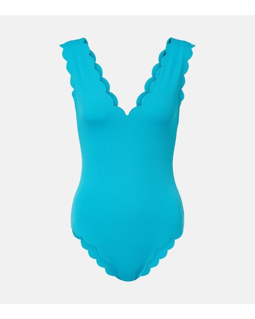 Marysia Swim Blue Charleston Maillot Swimsuit
