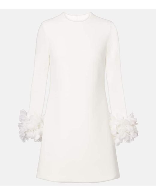 Safiyaa White Minikleid Aus Crepe