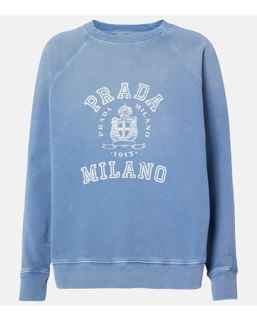 Felpa di Prada in Blue