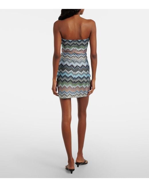 Missoni Blue Zigzag Minidress
