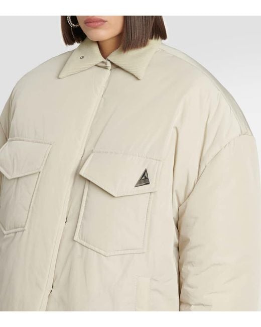 Abrigo Acolchado The Attico de color Natural