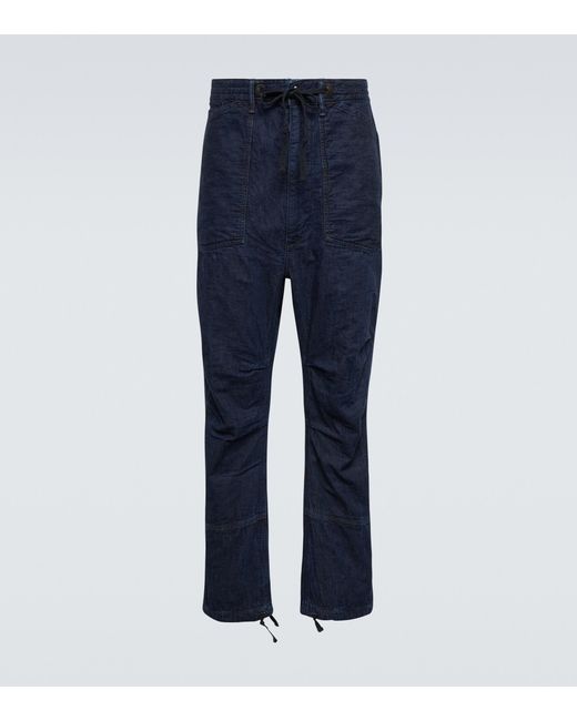 RRL Bozeman Wide Jeans in Blue for Men Lyst