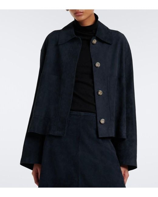 Joseph Blue Aitna Suede Jacket